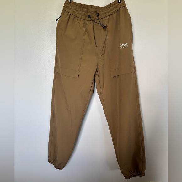 Jeep Pants - Jeep Spirit Cargo Pants Joggers Womens Juniors XL Brown High Rise Outdoor Hiking